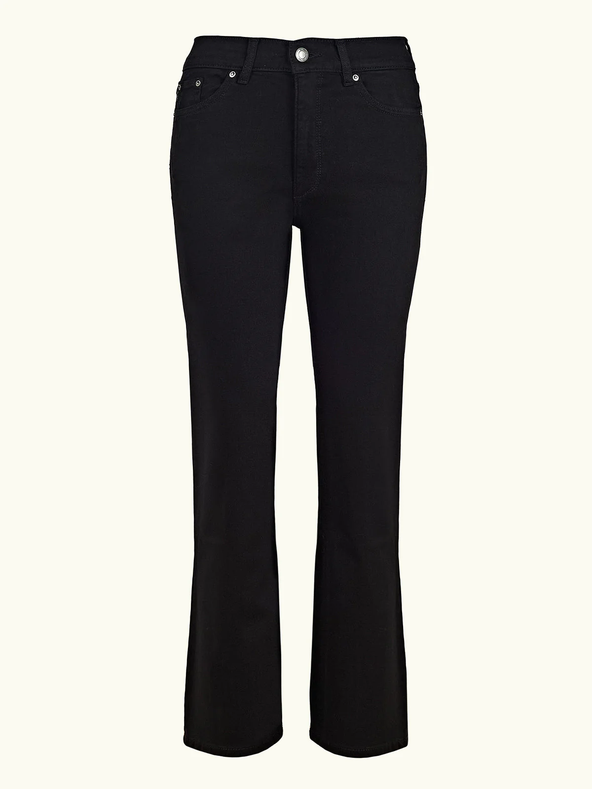 Halle High Rise Straight Jean - Black
