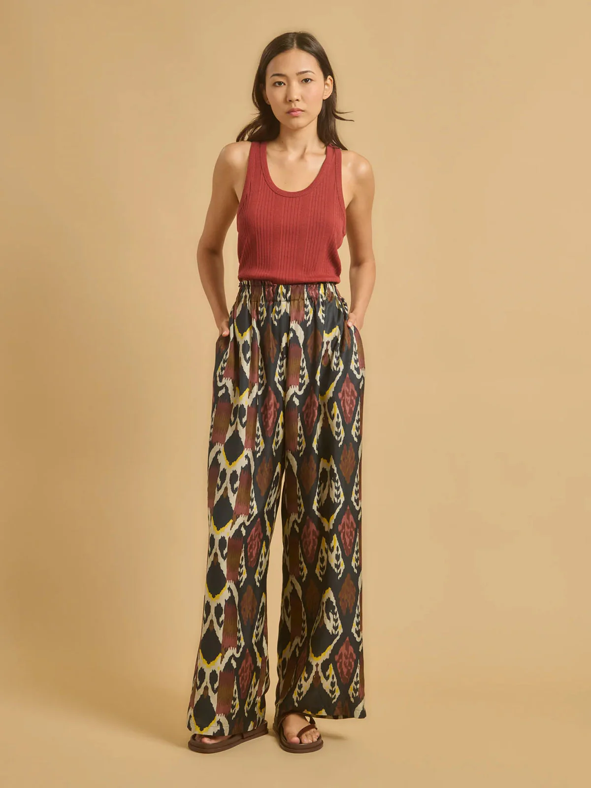 Paciano Fluid Ikat Trousers